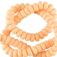 Polymer Perlen Rondell 7mm - Coral orange